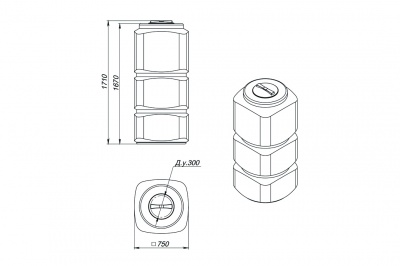 Емкость L 750л в Иркутске